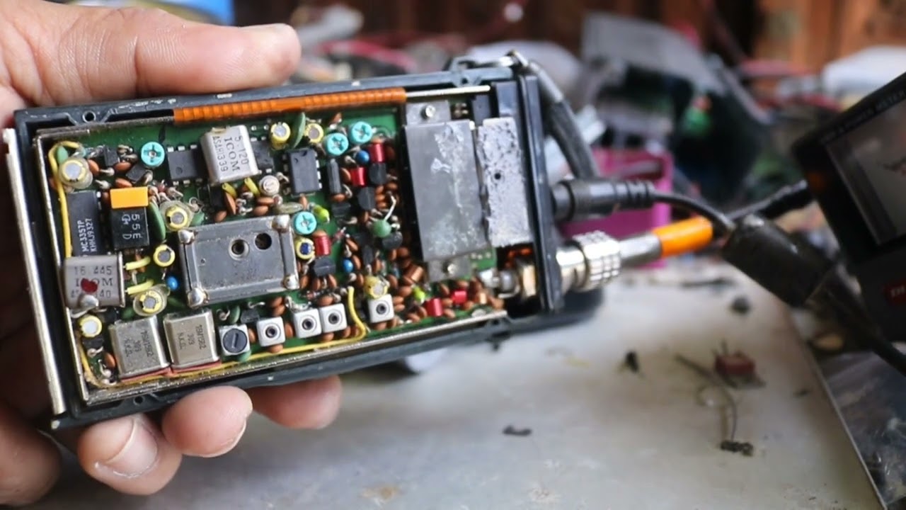 ICOM 02N/ O2AT. HI LOW AND RX BAR SCALE ADJUSTMENT