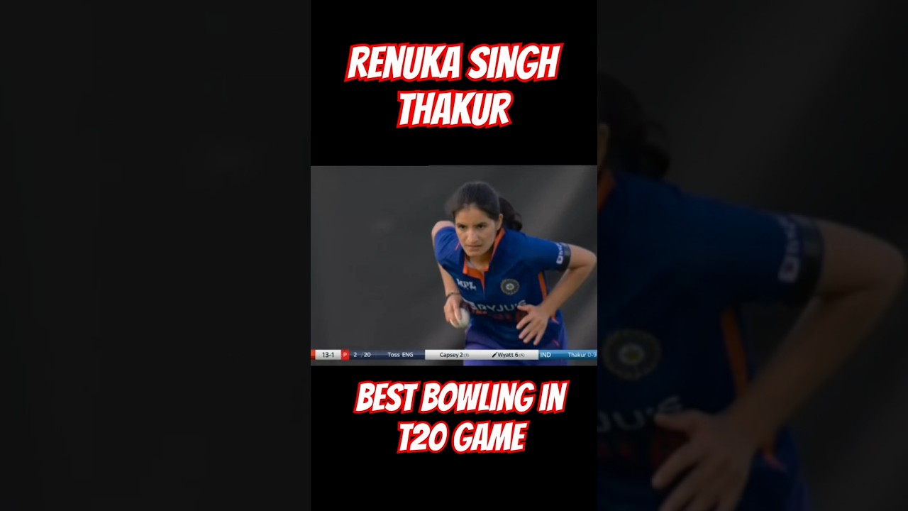 Renuka Singh Thakur best bowling T20 game #cricket #indian cricket #sot #video