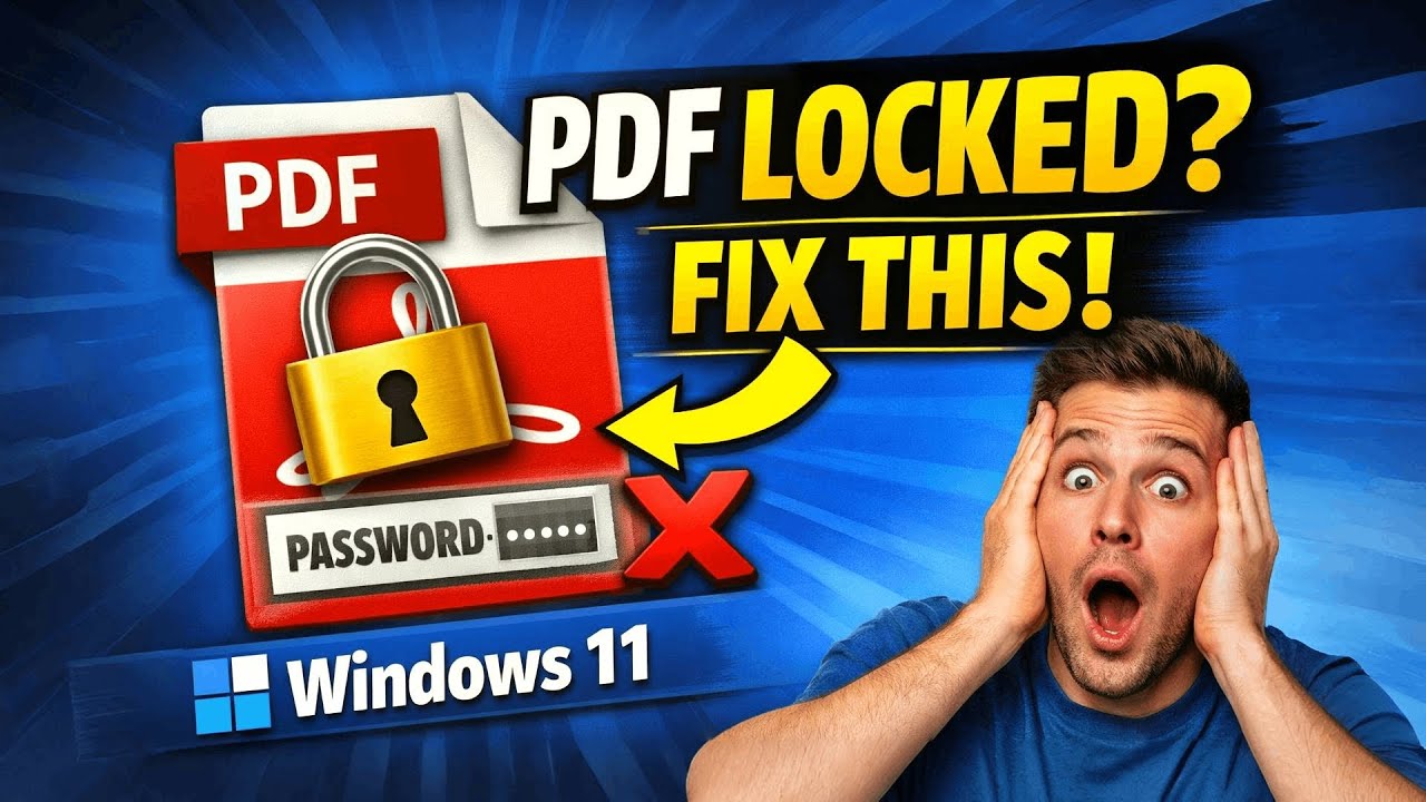 Remove PDF Password on Windows 11 Free & Easy