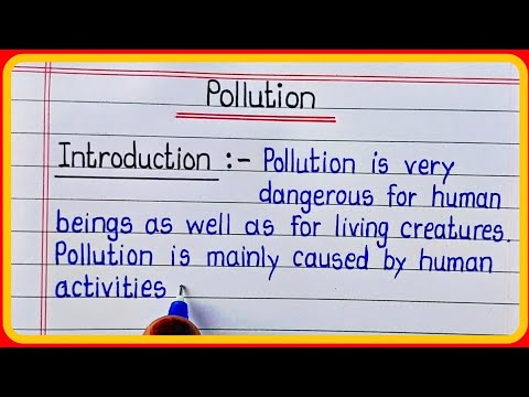 Essay On Pollution In English l Pollution Essay In English Writing