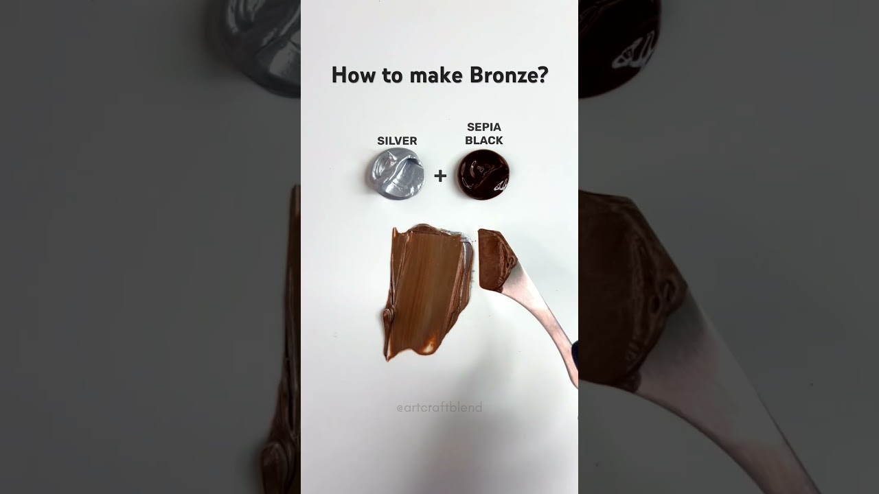 Learn How to Make Bronze: Easy Color Mixing Tips 🖌️
