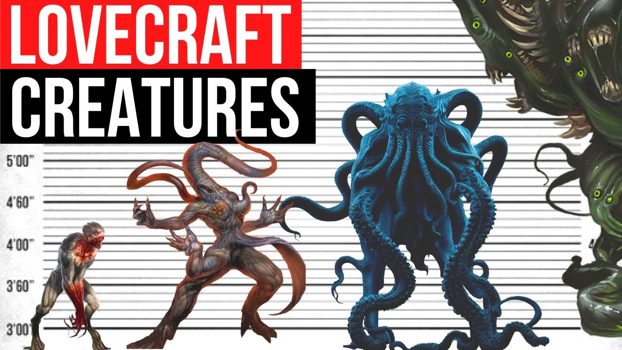 Epic Size Comparison of Lovecraft's Monster Creatures | Cthulhu, Azathoth & Nyarlathotep ๐