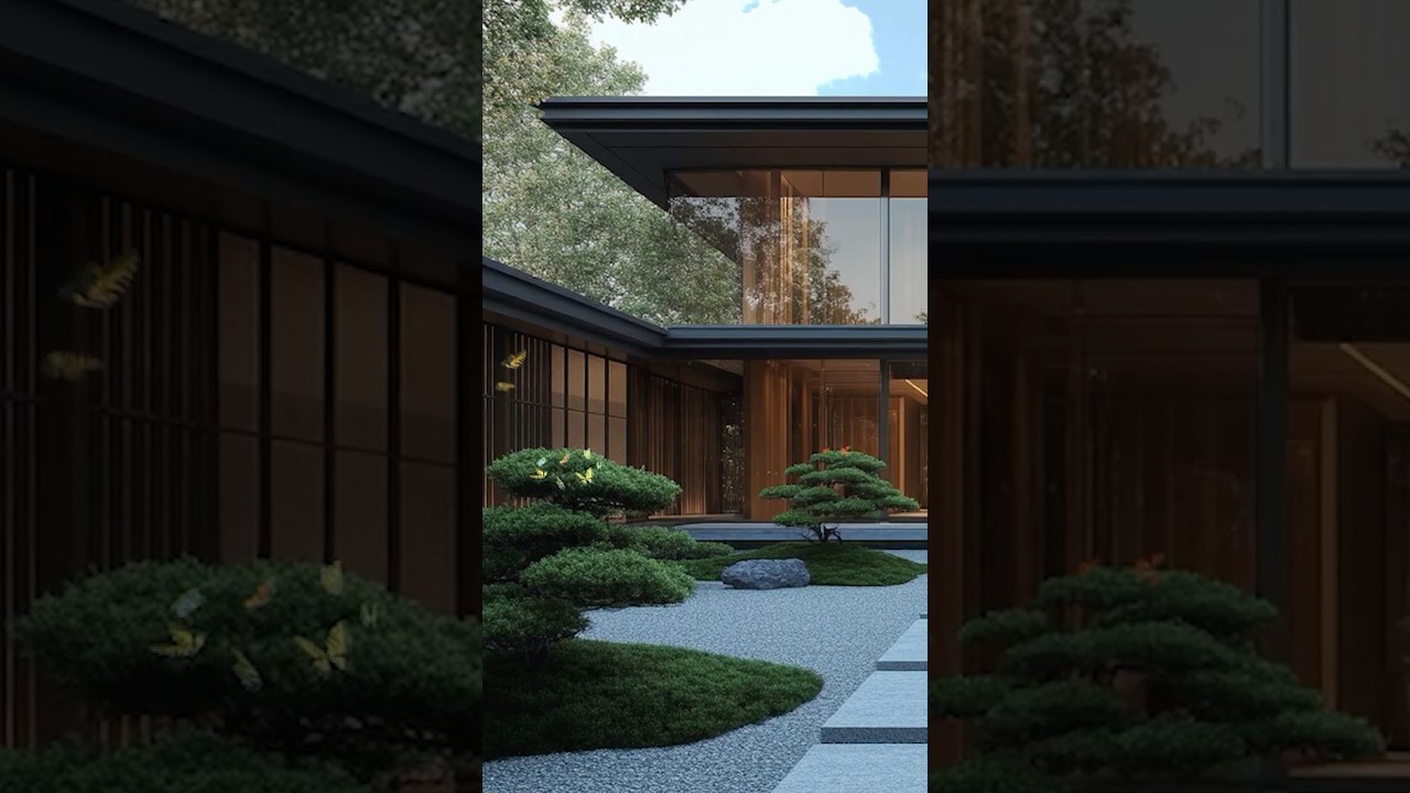 Japanese Zen Garden House #3 🌿 | Serene & Modern Design Inspiration