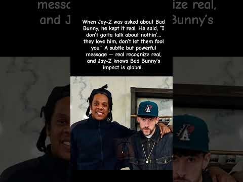 Jay-Z on Bad Bunny: “I Don’t Gotta Talk… They LOVE Him!” #jayz #badbunny #shorts #viralvideo