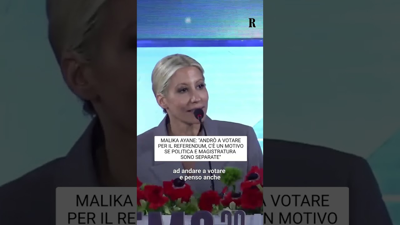 Malika Ayane: Voterò per la separazione tra politica e magistratura 🗳️