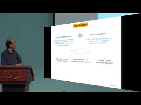 Big Key Symmetric Encryption Resisting Key Exfiltration