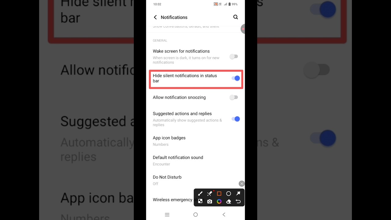 Hide Silent Notifications in Status Bar on Kare 📱