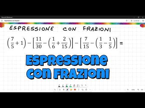 Espressione con frazioni #espressione
