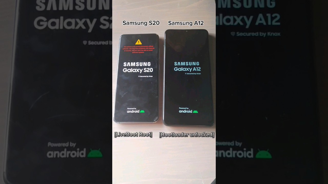 Samsung S20 Liveboot vs. A12 Unlocked Bootloader 🚀
