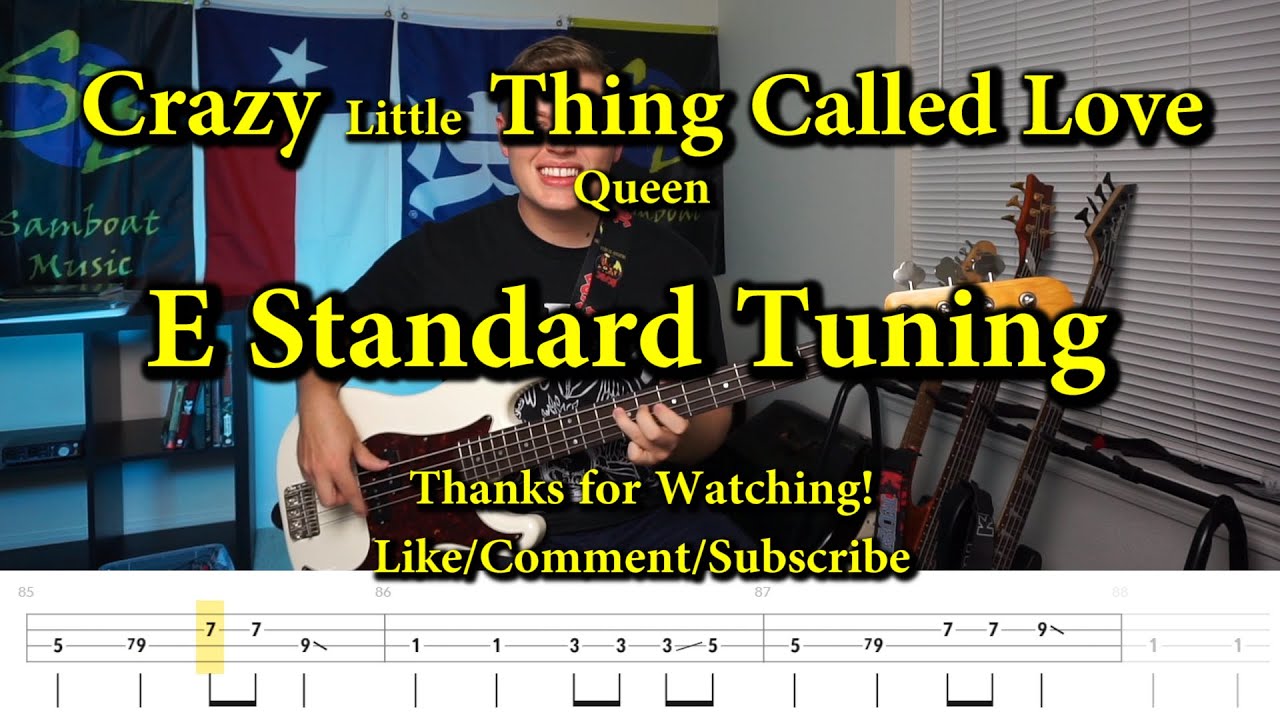 Queen's 'Crazy Little Thing Called Love' Bass Cover + Tabs 🎸