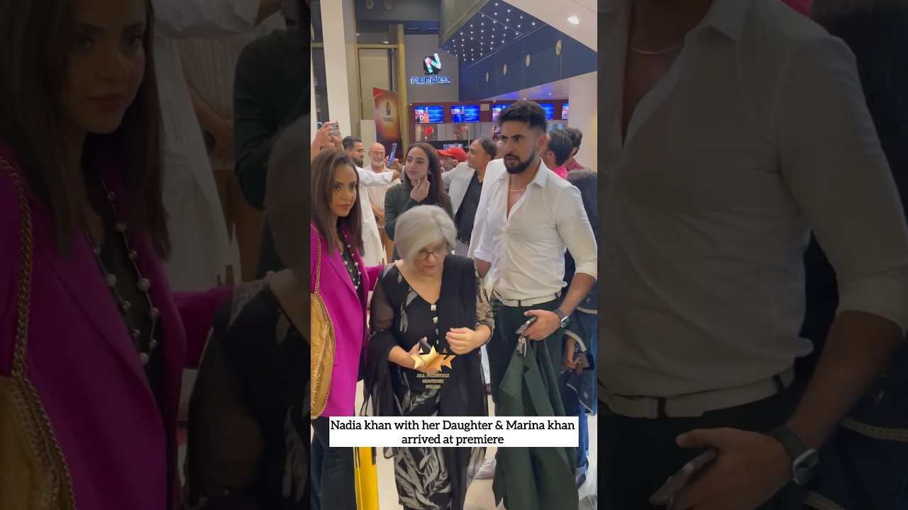 Nadia Khan and Marina Khan Attend Gentlemen Premiere with Daughter