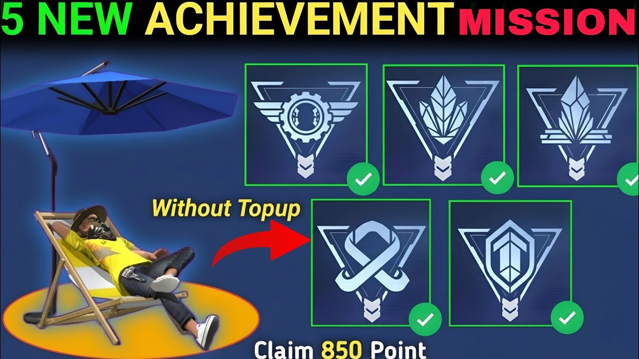Free Fire New Achievement Mission 🔥 Full Guide | Fast Complete Trick | 100% Working Tips