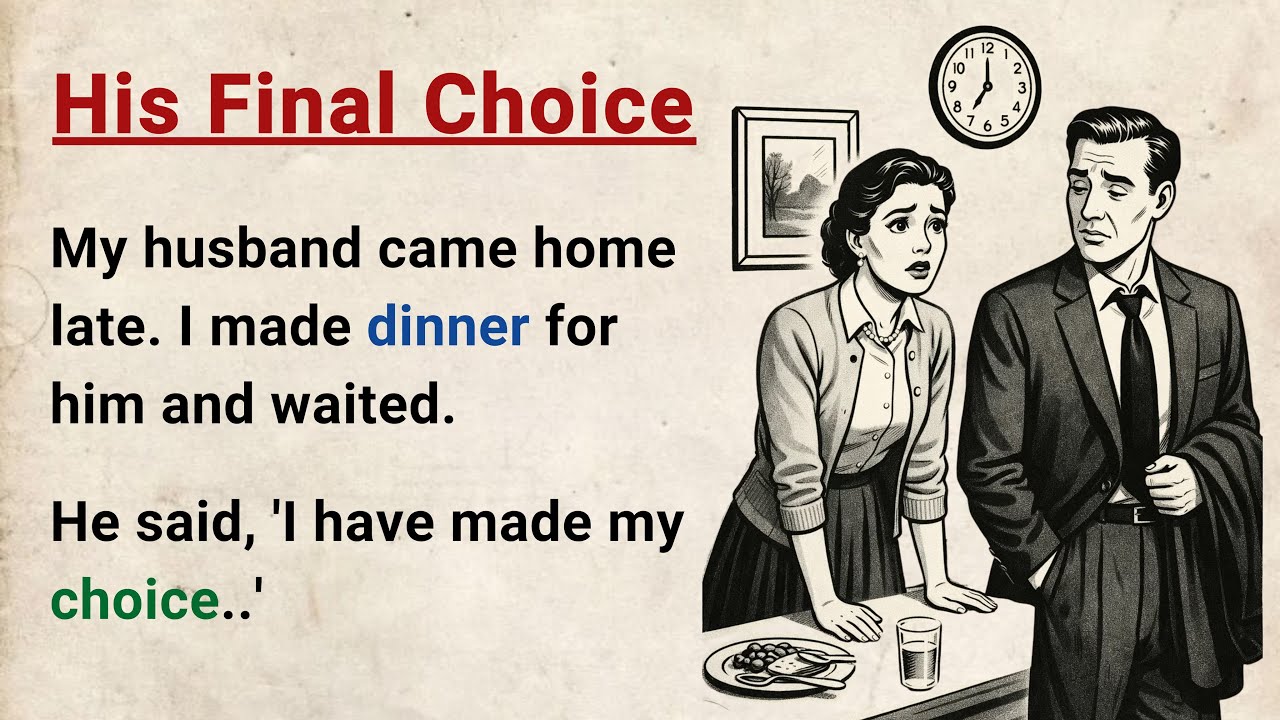 His Final Choice - Level 3 English Story ⭐