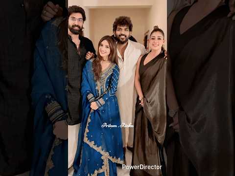 Nayanthara with 💕🥰 his husband and Rana Daggubati and sreeleela #shorts