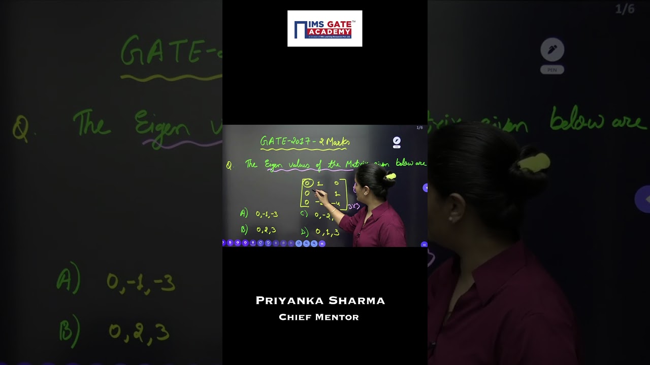 Quick & Easy Eigenvalue Tricks for GATE & ESE | Linear Algebra Tips by Priyanka Ma'am