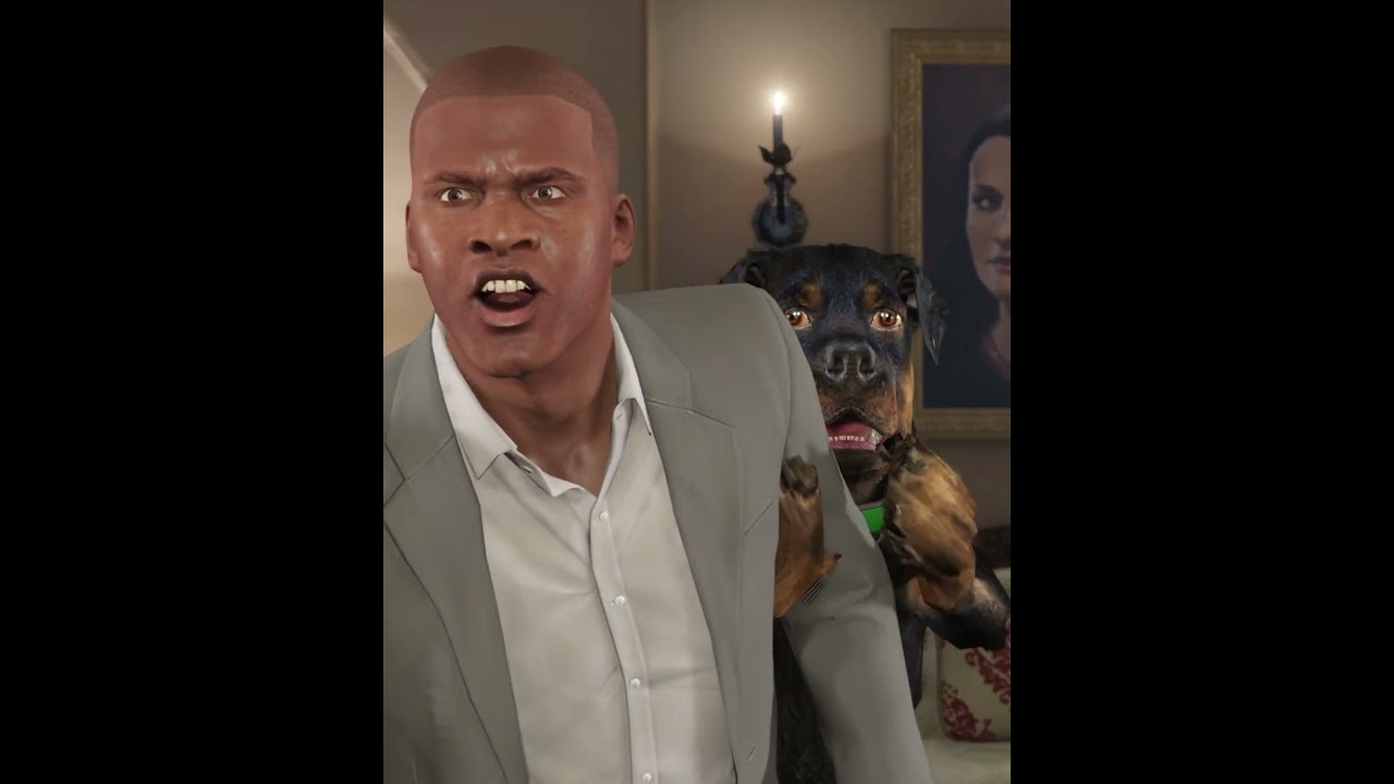 Franklin Catches His Dog Chop Cheating in GTA 5! 🐶💥 #Shorts