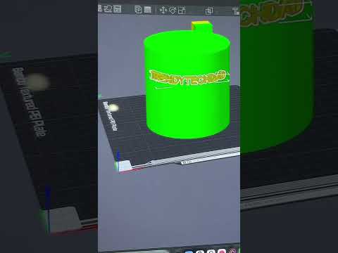 How do you add FLUSH text to your 3D Prints in Bambu Studio! #bambulab #3dprinting #3dprinted