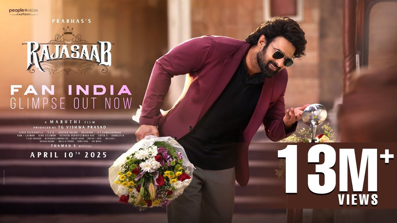 The RajaSaab Glimpse with Prabhas & Team π¬