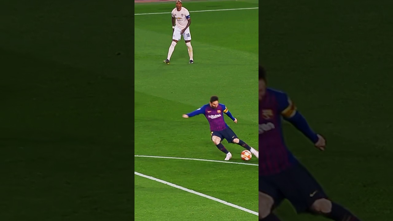 Messi Scores Unbelievable Goal Without Looking Up 👀