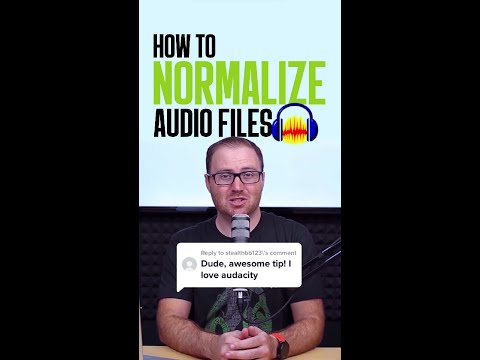 How to normalize audio files with Audacity