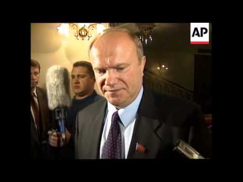 Chirac Meets Zyuganov in Moscow on Last Day 🇫🇷