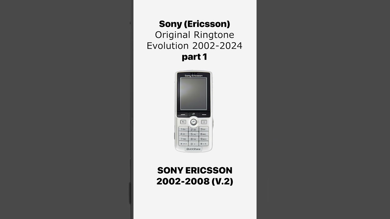 Sony Ericsson Ringtone Evolution 2002-2024 🎶