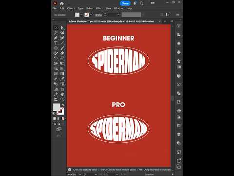 Adobe Illustrator 2025 Tips - How to insert text into any shape make Logo like a PRO #ducthangds
