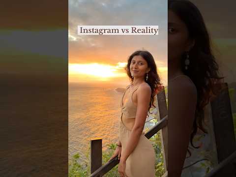 Expectations VS Reality hits different in Bali #travel #instagram #bali #sunset #indonesia #india