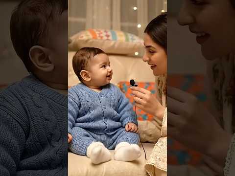 Mere Nana Jaan Lakhon Mai Aik 😍❤️ Cute Baby Ai Interview Video 😀 #ai #babyinterview #shorts #aivideo