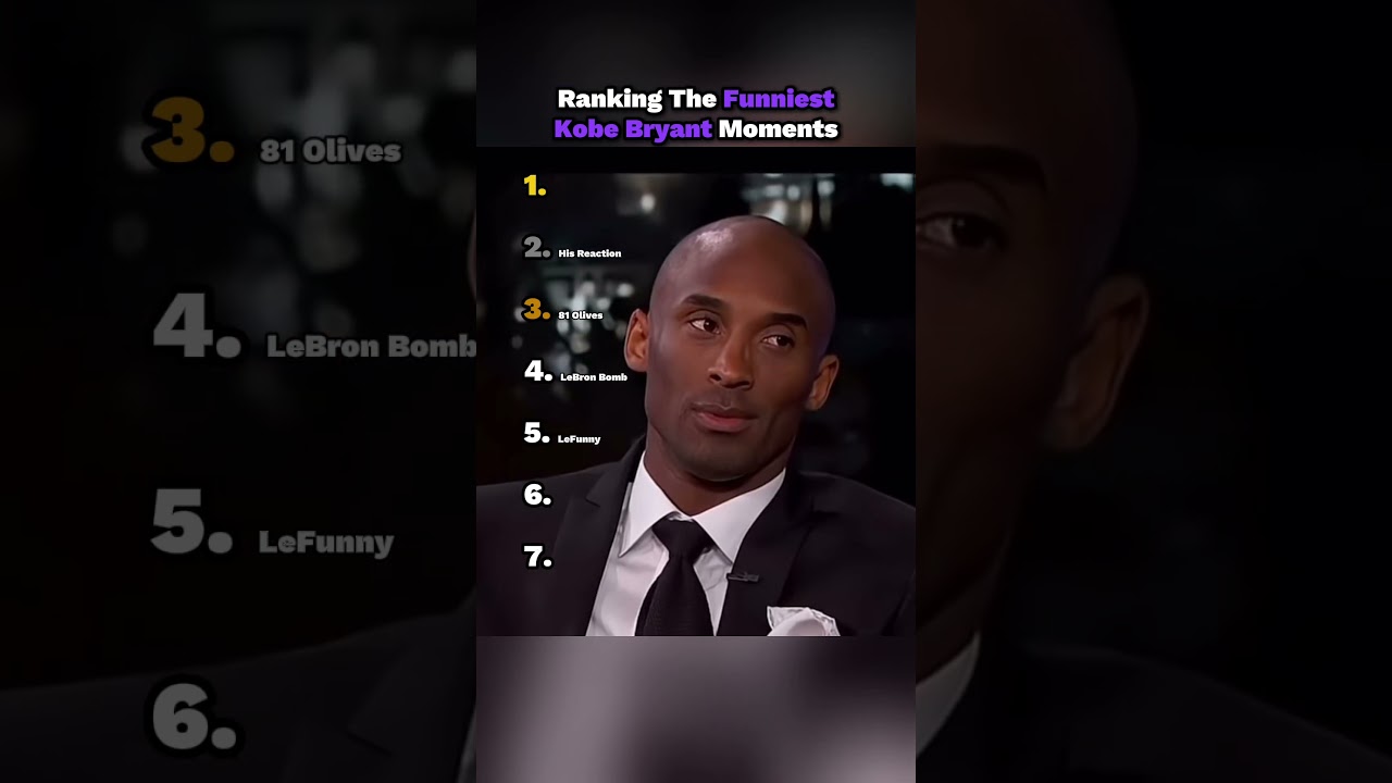 Ranking The Funniest Kobe Bryant Moments ππ