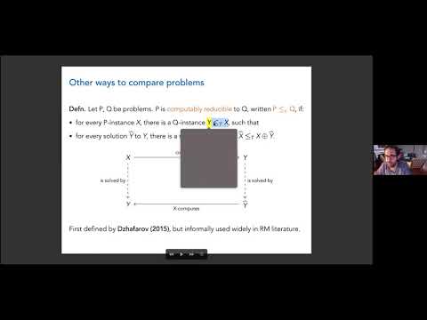 Damir Dzhafarov: Reverse Mathematics and the game-theoretic framework