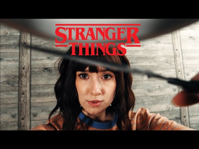 ASMR Joyce Byers Gives a Stylish Bowl Cut | Stranger Things Haircut 🧑🦱