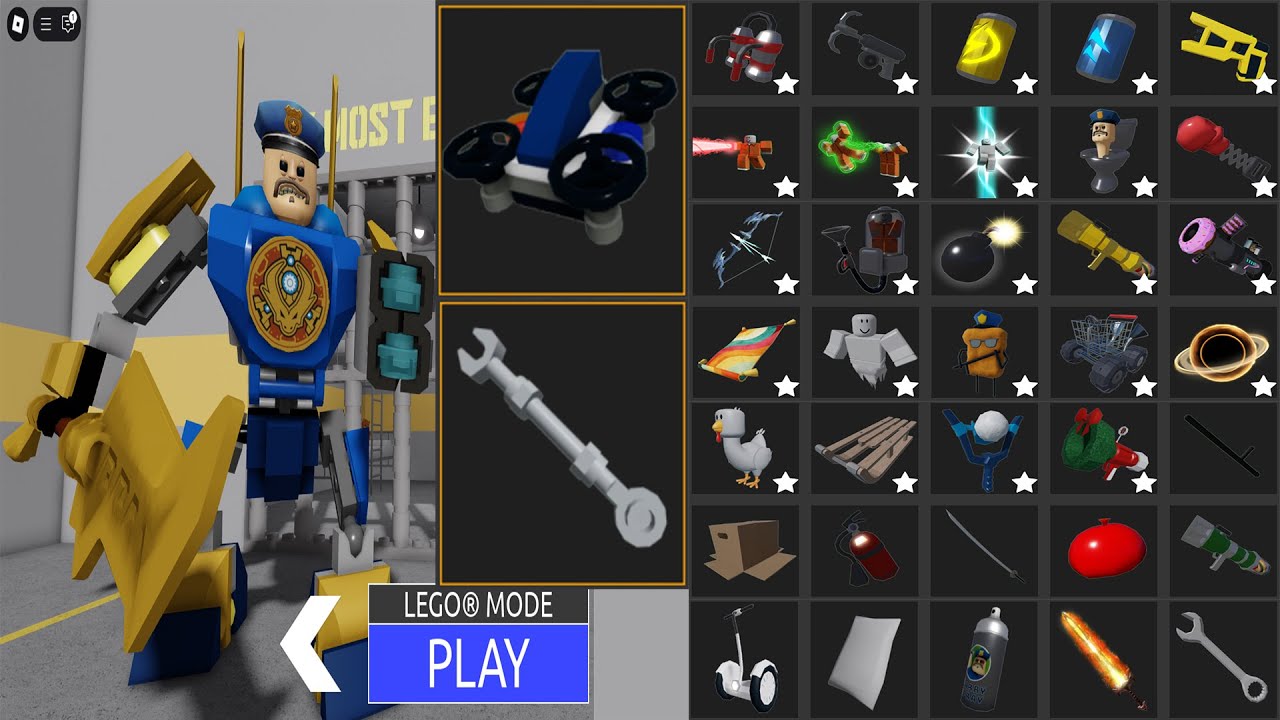 Barry's Prison Run! LEGO® Mode - All Morphs & Items 🔓