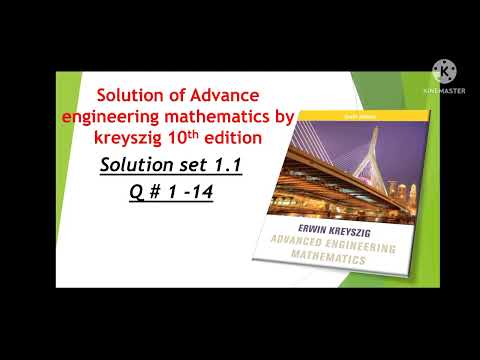 Solution of advance engineering mathematics |Kreyszig | problem set 1.1| q 1-14|