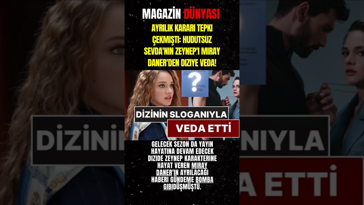 Hudutsuz Sevda'nın Zeynep'i Miray Daner Diziye Veda