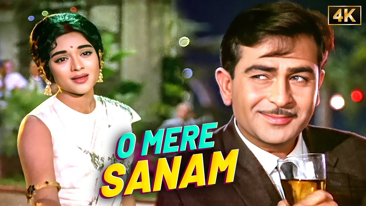 O Mere Sanam [4K] 🎶 Classic Duet by Lata Mangeshkar & Mukesh from Sangam (1964)
