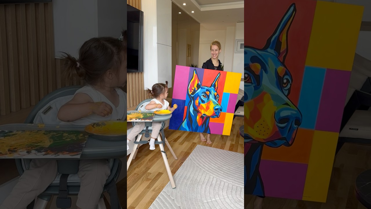 Foot-Painted Art by Talented Artist 🦶