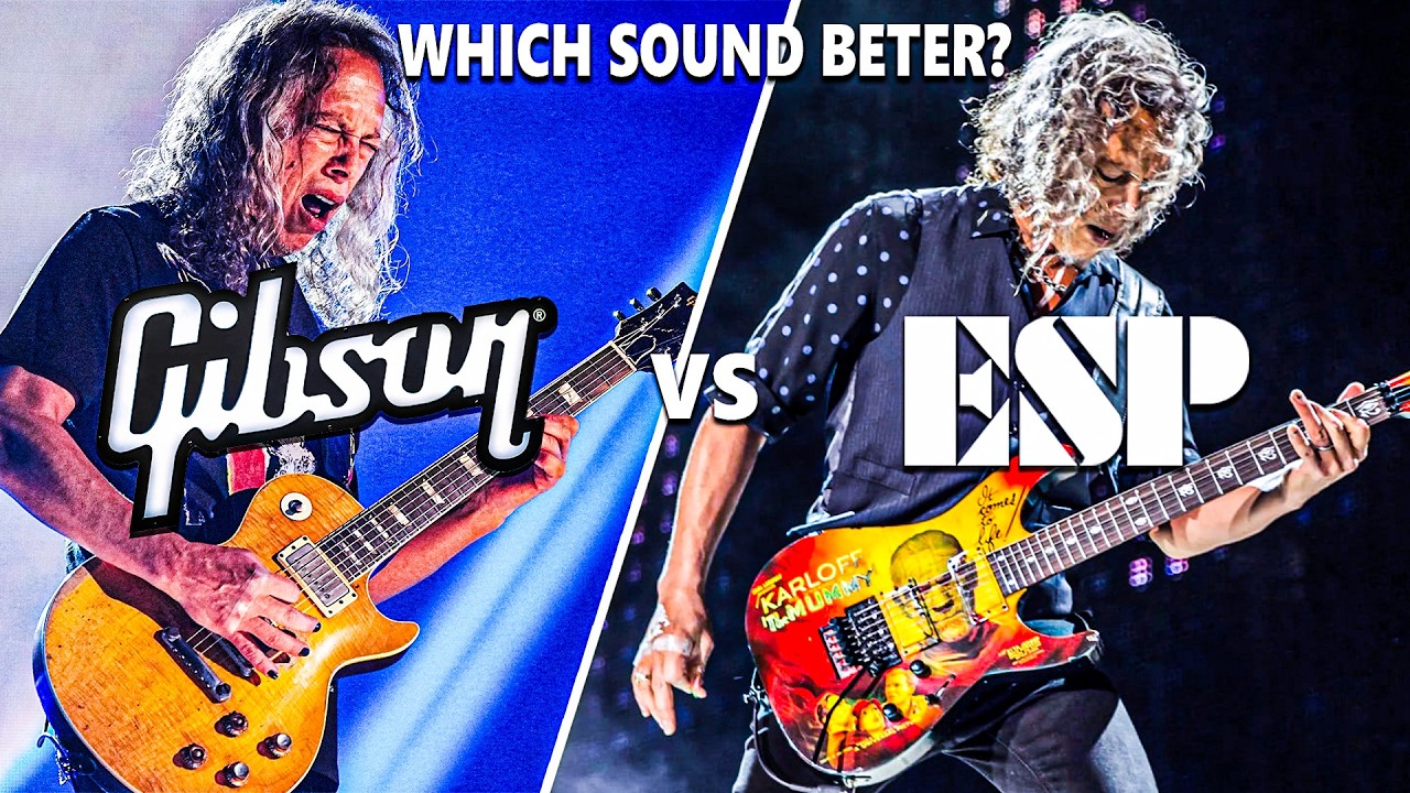 Kirk Hammett: ESP vs Gibson Guitar Sound Comparison 🎸