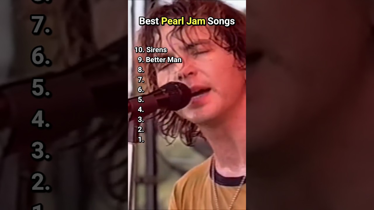 Top 10 Pearl Jam Songs 🎸