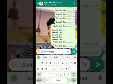WhatsApp message font | WhatsApp message Hacks #whatsapp #font #hack