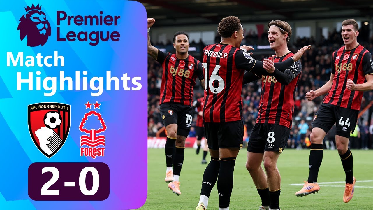 Bournemouth 2-0 Nottingham Forest | Premier League Highlights & Goals 2025 ⚽