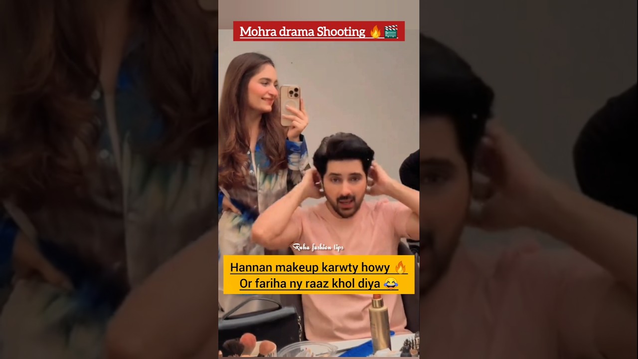 Fariha Raosted Hannan on Mohra Set 🎬