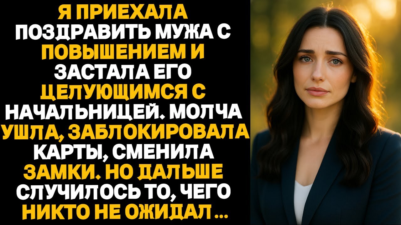 Я приехала поздравить мужа с повышением — и застала его, целующего начальницу.