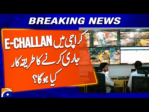 How will E-challan be issued in Karachi? - Geo Digital