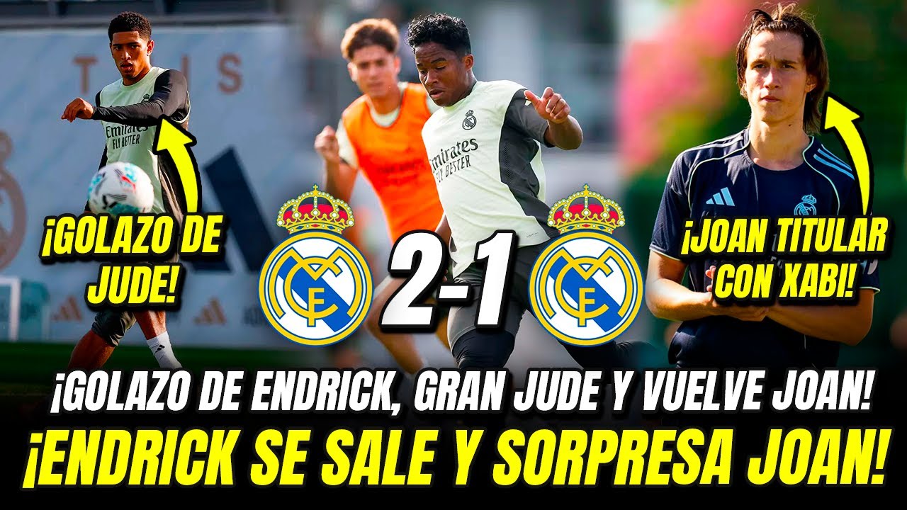 Real Madrid 2-1 Castilla: ¡Espectacular gol de Endrick y Joan en el once inicial! ⚽