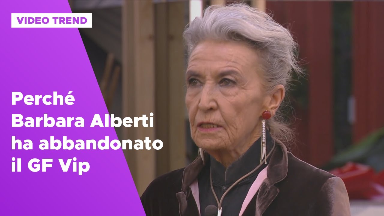 Barbara Alberti lascia il GF Vip 🏠