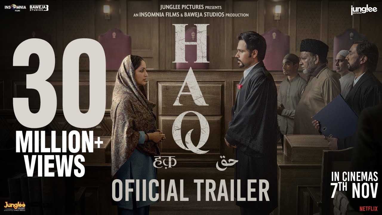 HAQ Official Trailer: Yami Gautam & Emraan Hashmi Star in Justice Thriller – In Cinemas Nov 7 🎬