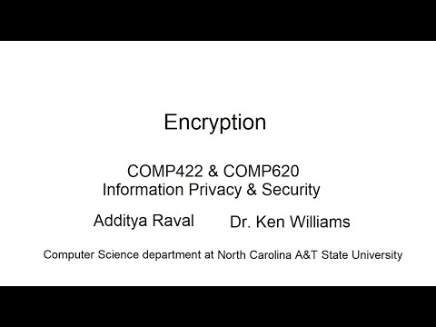 COMP620 Encryption