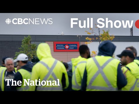 CBC News: The National | Canada Post service grinds to halt