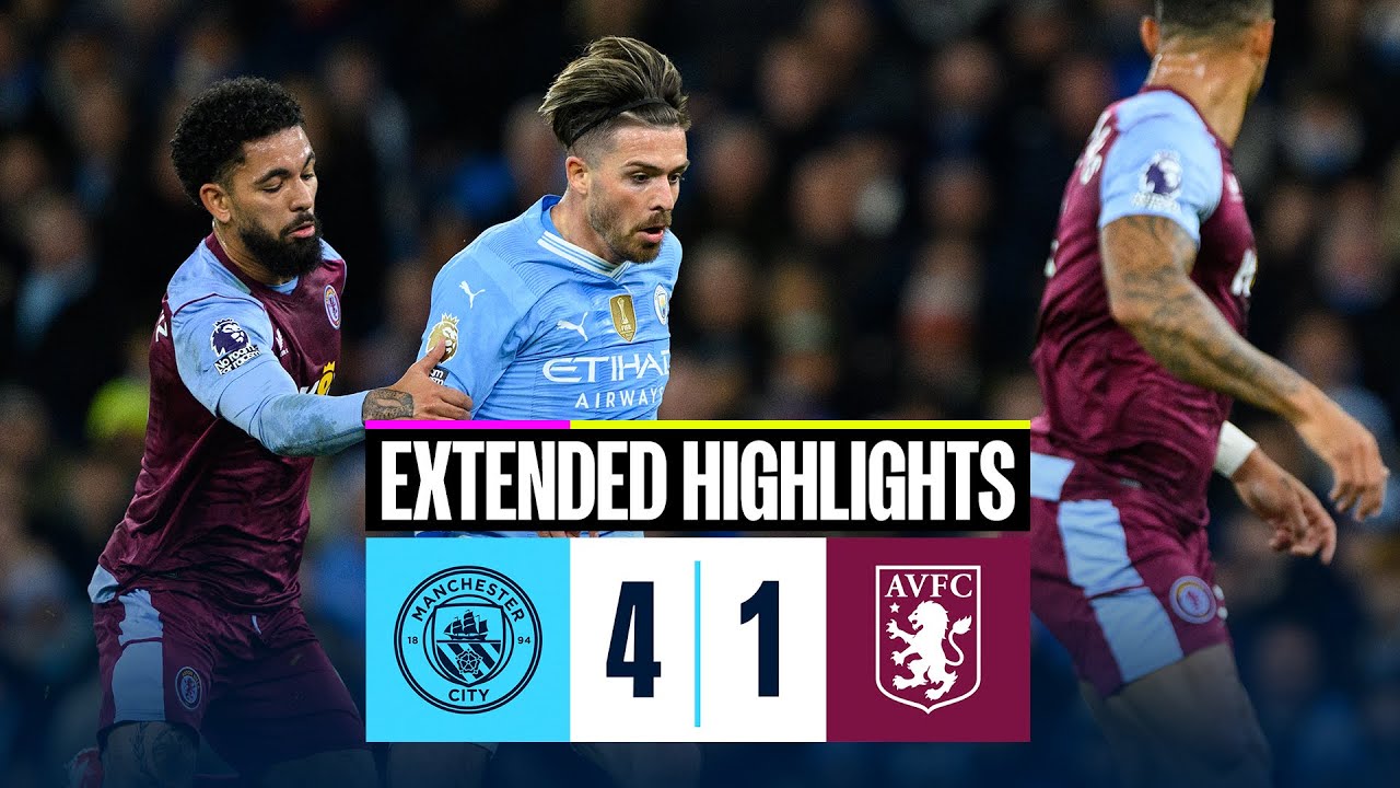 Man City 4-1 Aston Villa | Foden's Hat-Trick & Extended Highlights ⚽